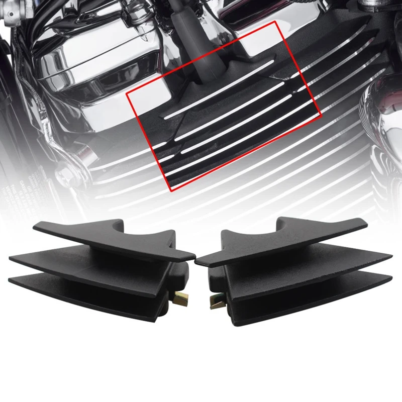 

Black Aluminum Finned Spark Plug Covers for Softail Breakout Boy Touring Road King Electra Road Street Glide 17-2020