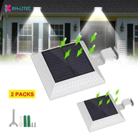 2 pack sun power smart 12 led solar gutter light for houses outdoor fence garden wall yard shed walkways anywhere solar lamp
