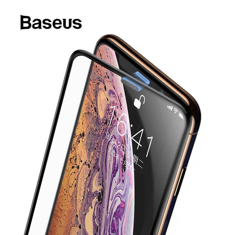 Защитная пленка для экрана Baseus 3D для iPhone XR 0,3 мм, ультратонкое Защитное стекло для iPhone Xs X Xs Max 7 8, переднее закаленное стекло