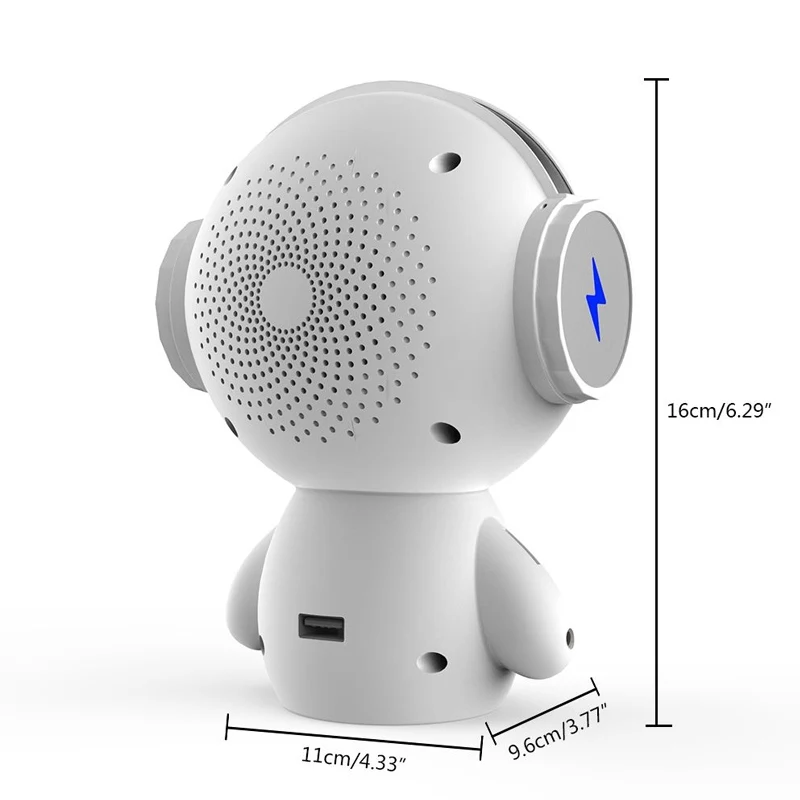 Портативный беспроводной bluetooth-динамик стерео робот-динамик шумоподавление