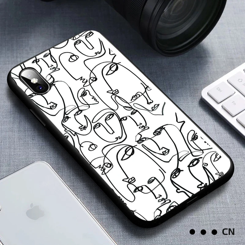 Простой художественный чехол s для huawei P Smart P8 P9 P10 2018 2019 mate 20 honor 8A 20S 10 9 Pro Y7 Y9 Coque Huawi