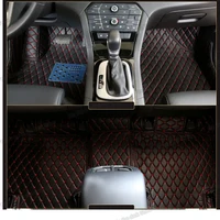 lsrtw2017 leather car floor mats for mg gs 2016 2017 2018 2019 2020 2021 interior accessories auto styling cover carpet rug