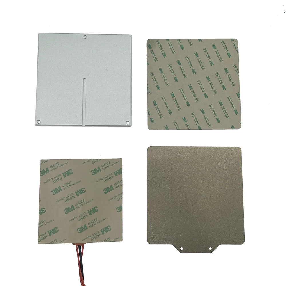 v0 1 3d printer heated bed kit 24v 60w silicone pad 120120 aluminum plate and pei steel sheet for voron 0 1 parts free global shipping