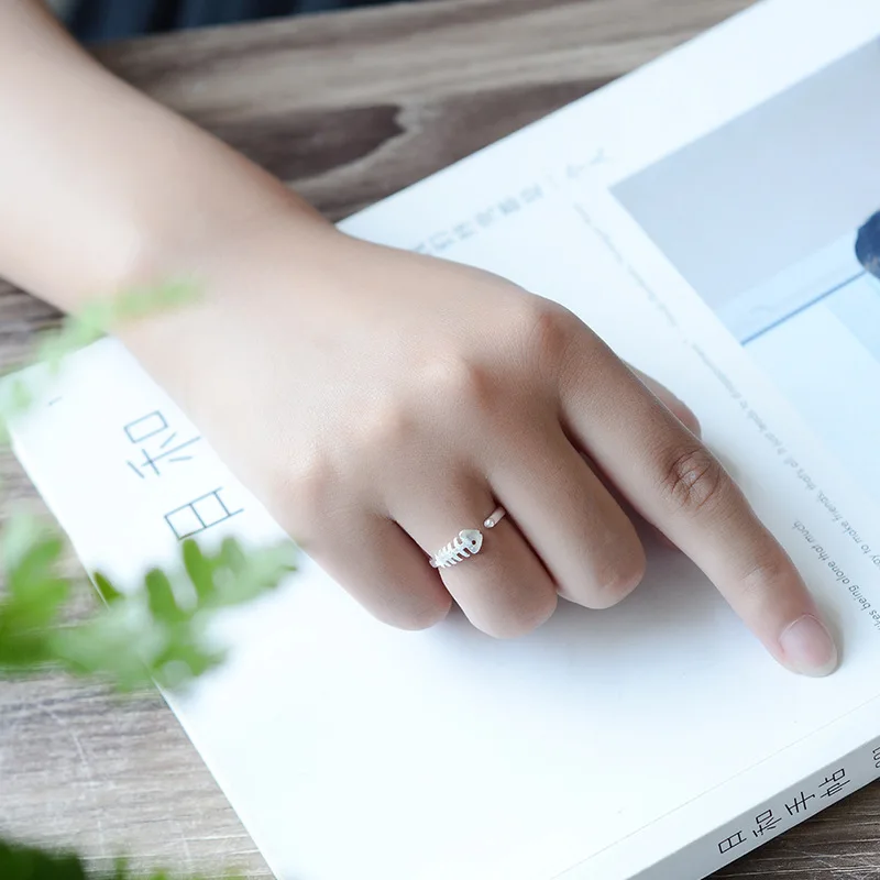 Классические аксессуары кольца из стерлингового серебра 925 пробы открытые