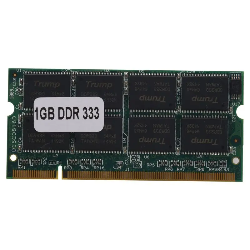 1 ГБ Гб DDR оперативная память ноутбука 333 МГц PC2700 NON ECC ПК DIMM 200 Pin код|Оперативная