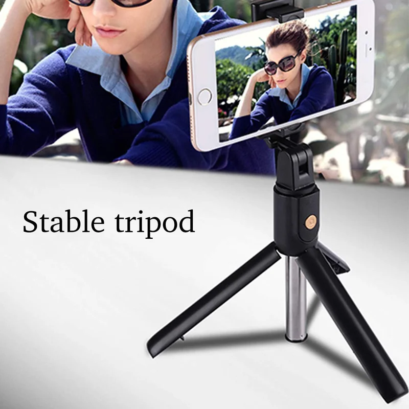 Bluetooth выдвижной штатив для селфи со съемным беспроводным пультом дистанционного