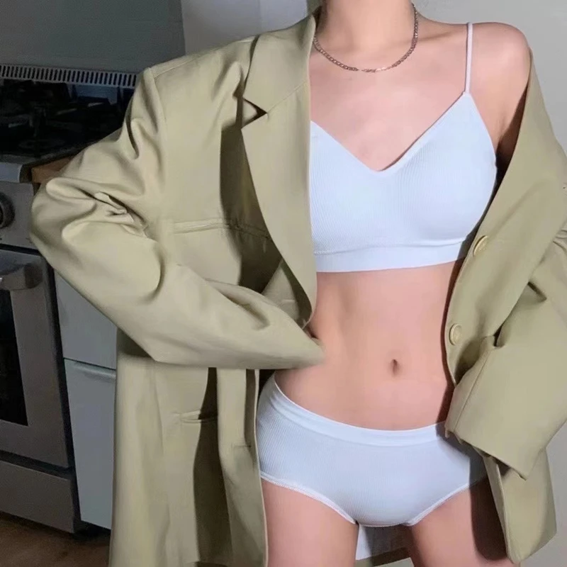Комплект женского бюстгальтера из 2 предметов пикантный Бралетт и трусики со