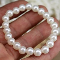 8mm resin imitation pearl bracelet stretch bracelet ladies exquisite jewelry party anniversary wedding gift