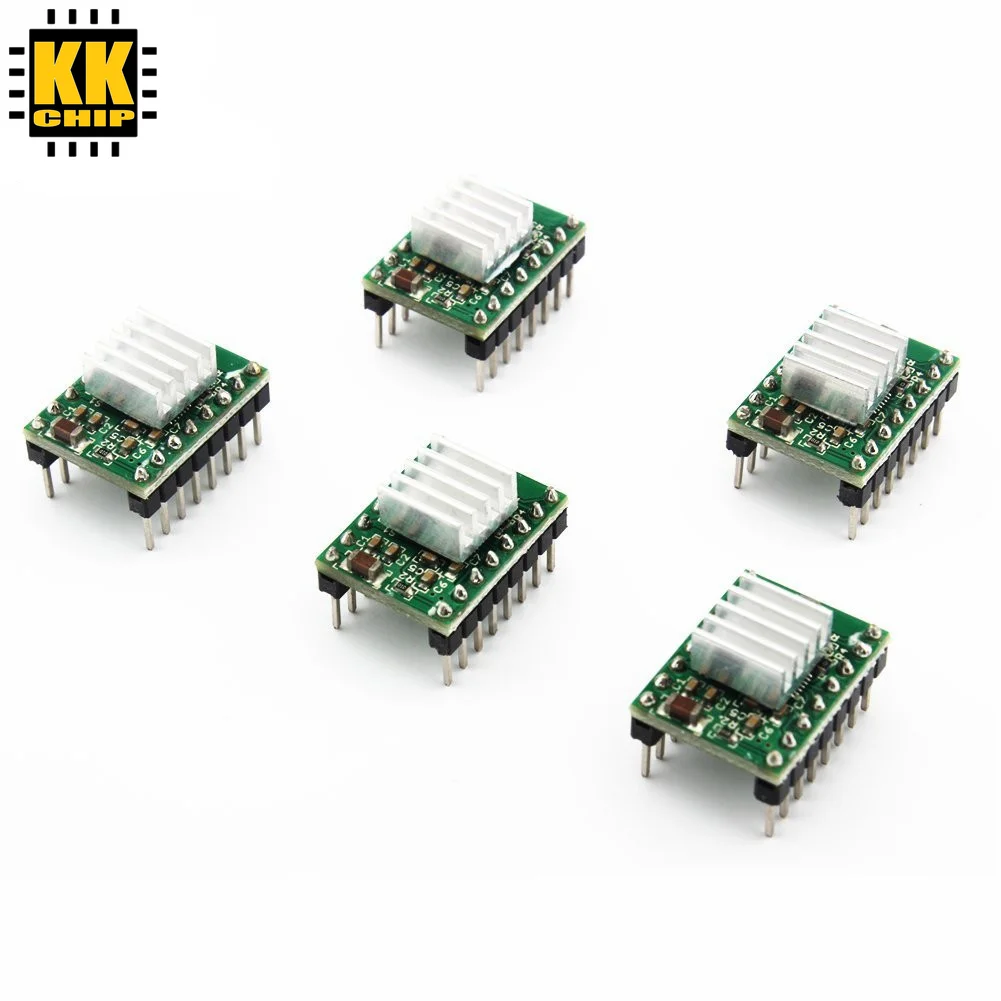 Детали для 3D-принтера KKCHIP шаговый драйвер Reprap A4988 модуль шагового двигателя с