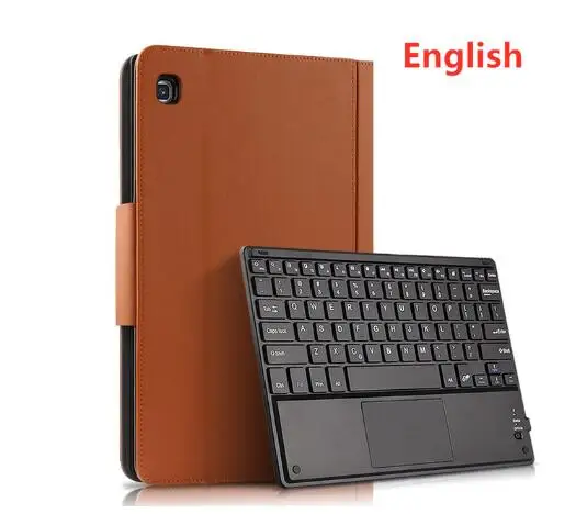 Смарт Bluetooth клавиатура чехол для Samsung Galaxy Tab A 10,1 SM-T510 T515 планшет PU кожаный защитный чехол для клавиатуры+ пленка - Цвет: keyboard case