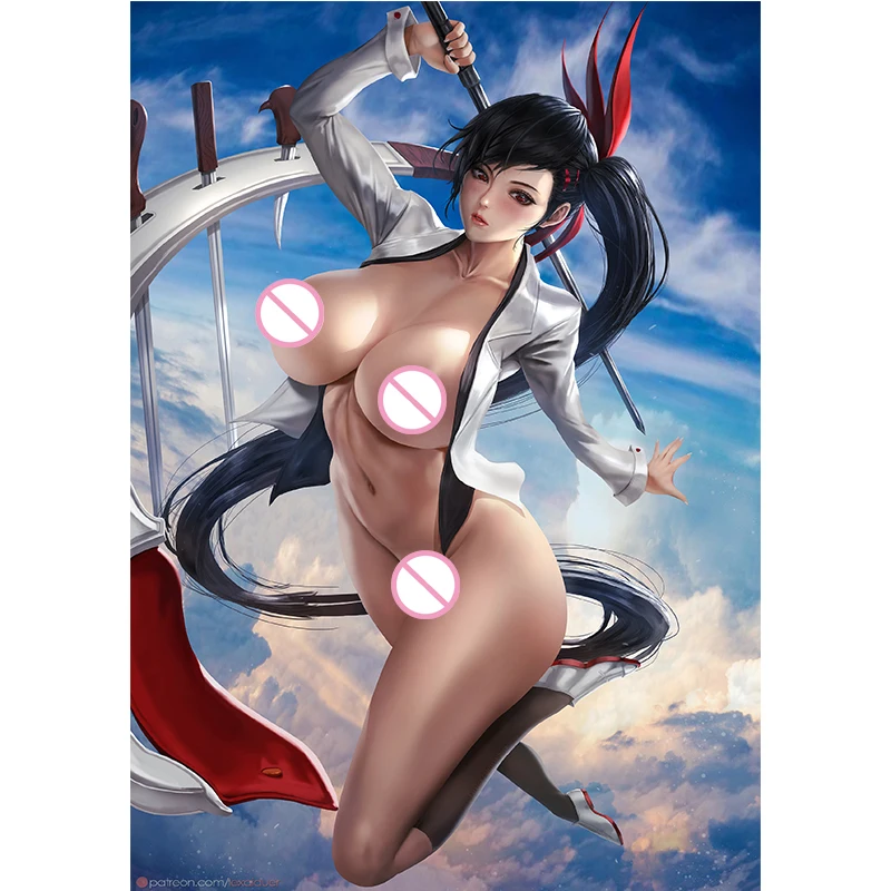 

Custom Print tower of god Nude 3D Sexy Anime Girl Art Posters with Frame Wall Art Canvas Painting Living Room Home Decor Picture