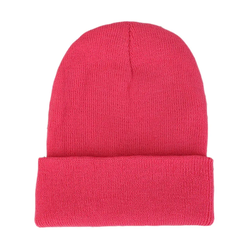 light red Осенне-зимние модные шапочки для мужчин, теплая шапка унисекс для женщин, милая шапка, женская вязаная шапка, черная, белая, красная, розовая Корейская шапка - Цвет: light red