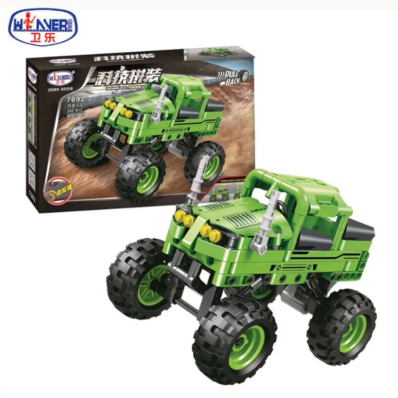 202 шт. городской технический внедорожник набор строительных блоков для