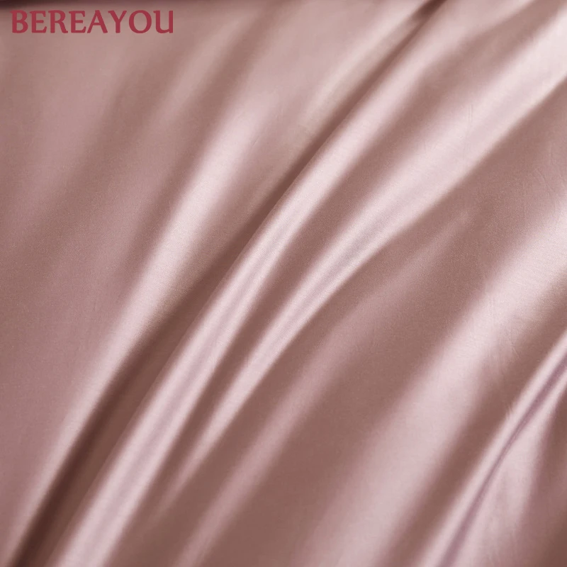 Постельное белье в скандинавском стиле хлопковое атласное Роскошное однотонное