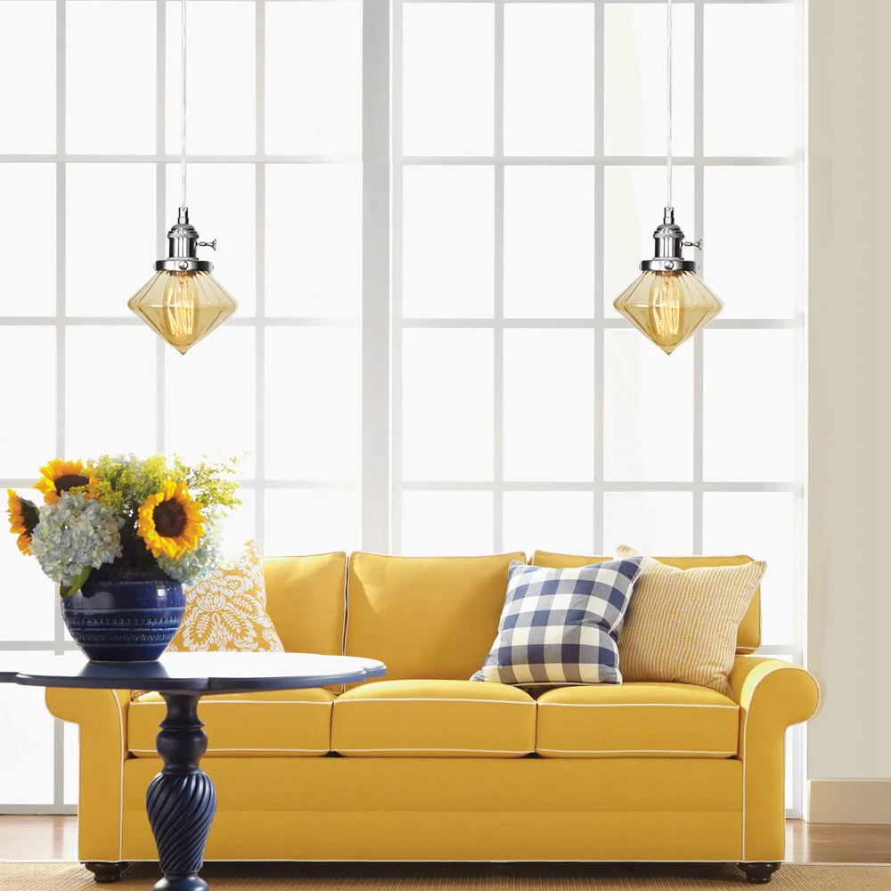 Скандинавский дизайн регулируемый подвесной светильник железный стеклянный