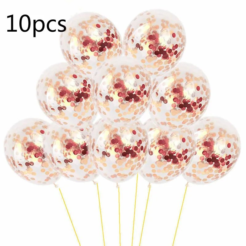 10 шт. декоративные латексные шары с конфетти|Воздушные и аксессуары| |