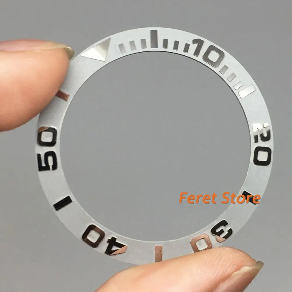 

40mm grey ceramic bezel insert fit for 43mm GMT men's automatic watch