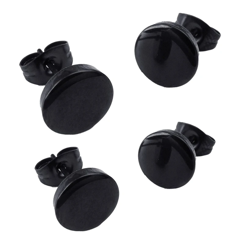 

Серьги-гвоздики мужские, черные, из нержавеющей стали