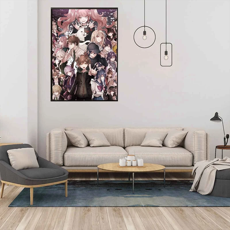 Постер на стену из аниме данганронпа настенный постер игры для обучения гостиной