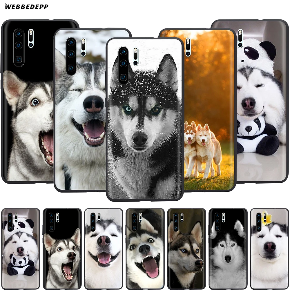 Webbedepp милый чехол для собак Хаски Huawei Honor 6A 7A 7C 7X 8 8X 8C 9 9X 10 20 Lite Pro Note View|Бамперы| |