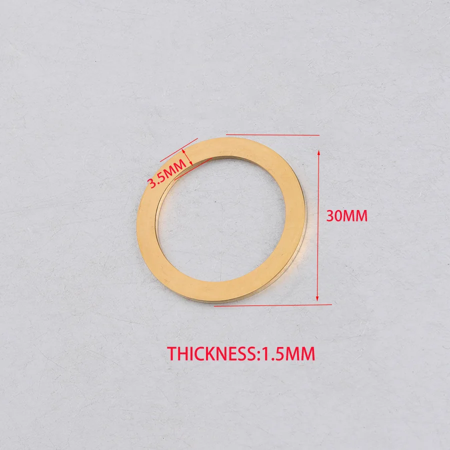 Jaymaxi 30 мм большое кольцо Круглые Подвески из нержавеющей стали Ширина 3 5