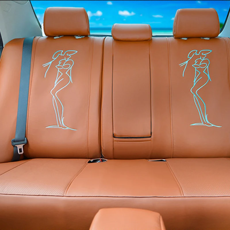 AutoDecorun сиденье из искусственной кожи чехлы для Volkswagen VW EOS Набор чехлов на