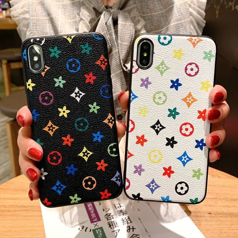 Personalized classic floret case for iPhone11 X XS XR XSMax 8 7 6 6S PluS business hard shell anti-drop protection back cover |