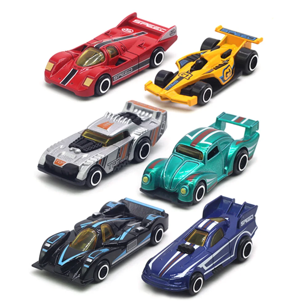 

6Pcs Simulation Alloy Car Toy Police Fire Truck Off-road Racing Model Kids Gift Educational Toys