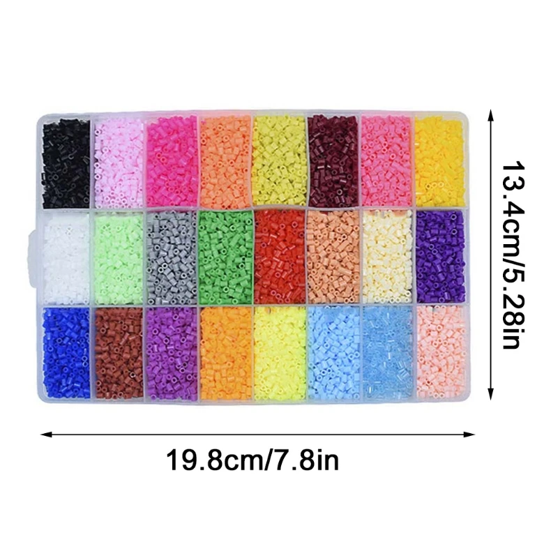 

2.6mm Perler Beads Children Toys with Template+Tweezer Accessories Set DIY Craft Pegboards Jigsaw Puzzle Handmade Gifts