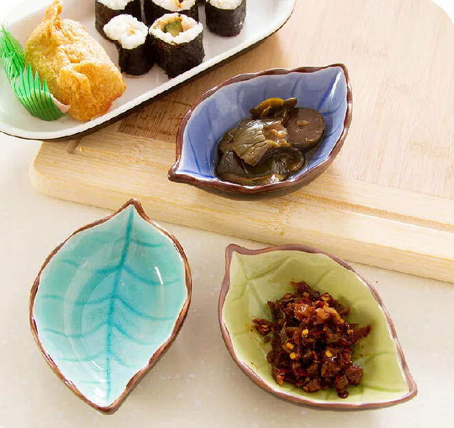 Японский стиль уксус блюдо керамика маленькая тарелка для соевого соуса больше