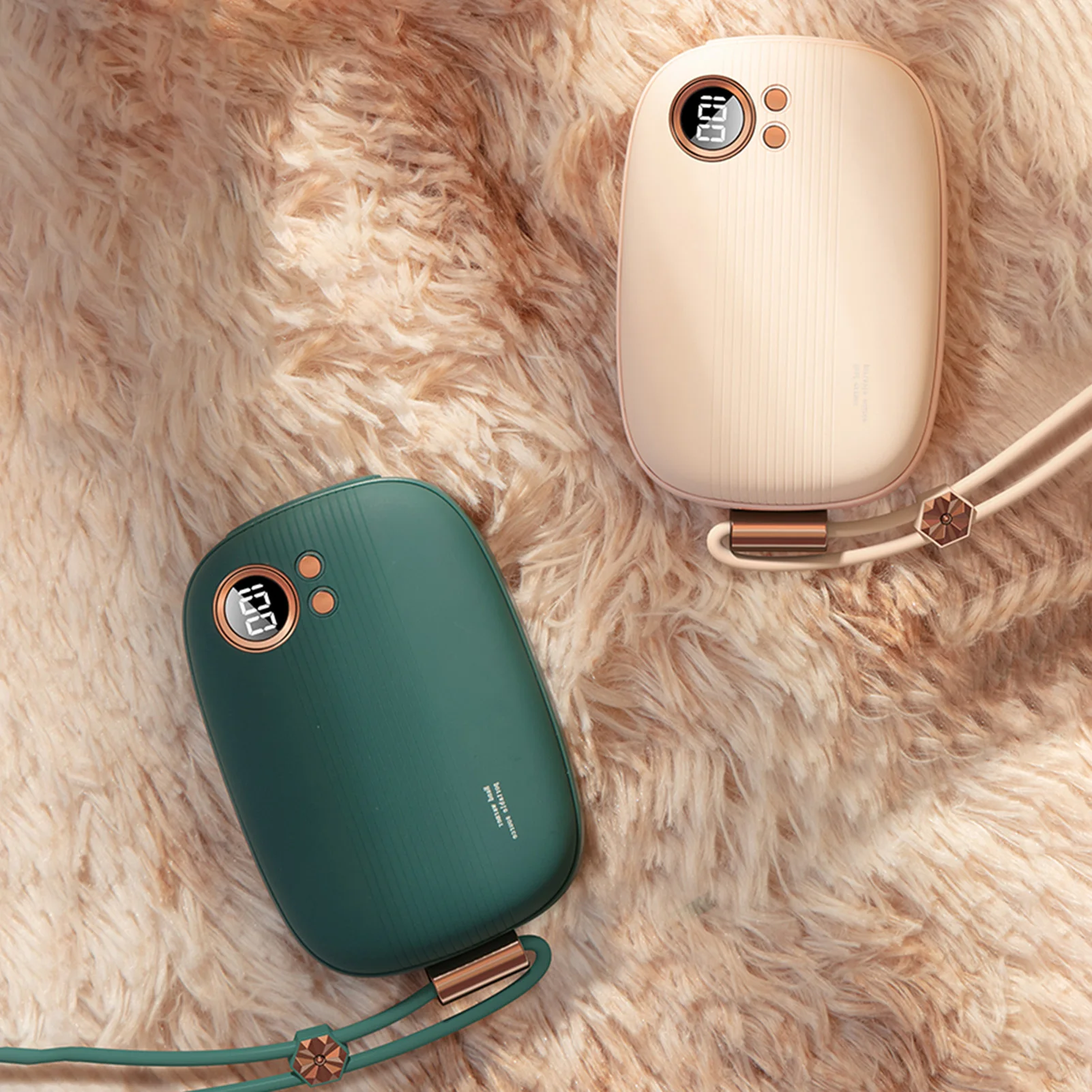 

10000mAh Power Bank Mini Electric Hand Warmer USB Rechargeable Winter Heater Household Outdoor Travel Handy Warming Tool