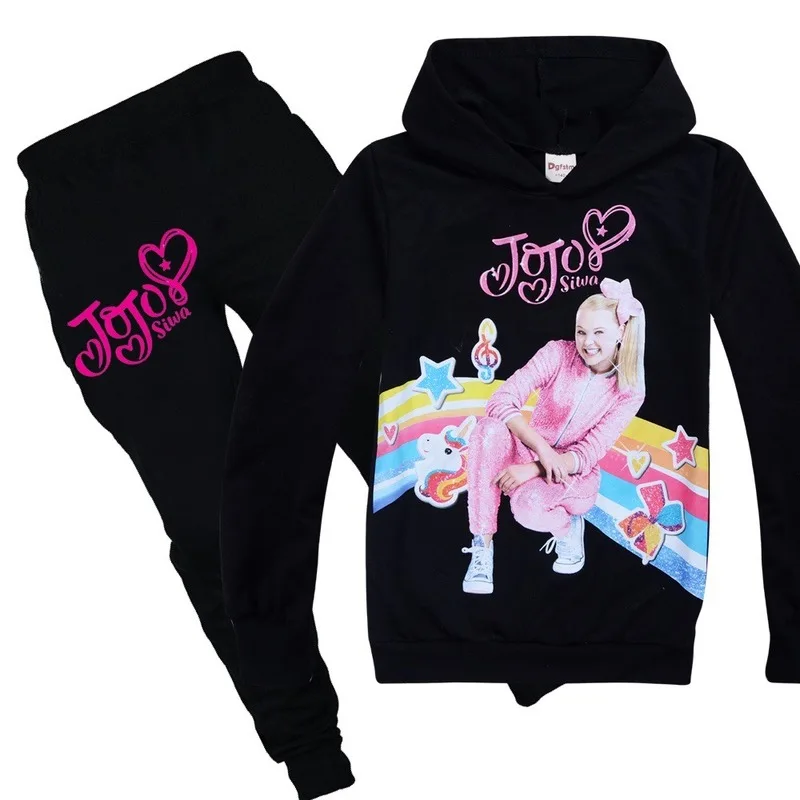 Детские jojo siwa одежда балахон осень jo комплекты одежды для девочек новые детские