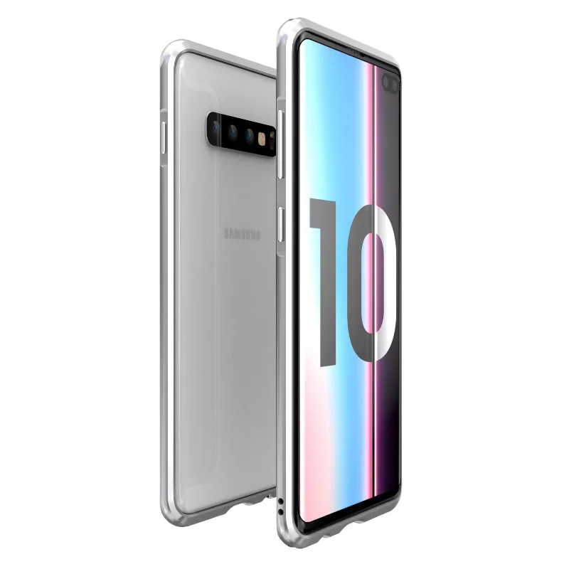 Silver Алюминиевый металлический чехол-бампер для samsung Galaxy S10 чехол тонкий противоударный чехол для телефона чехол для samsung S10 Plus чехол S10Plus S 10 - Цвет: Silver