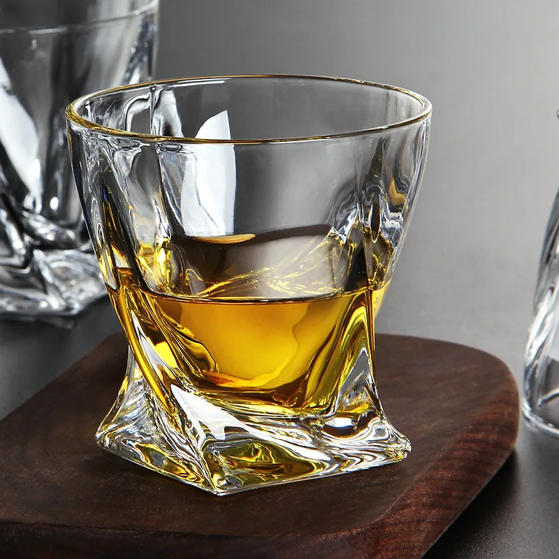 

2 Pcs set high quality fashion home bar lead-free whiskey glass cups 200827-06