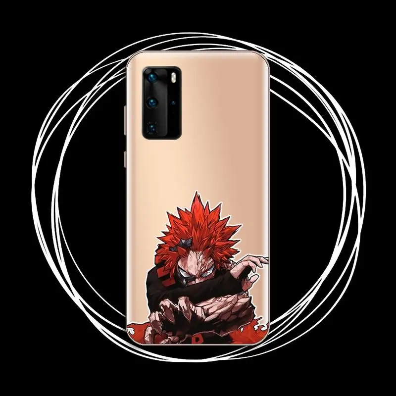 

kirishima My hero academia anime Phone Case Transparent for Huawei P honor 8 10i 20 30 40 smart 2019