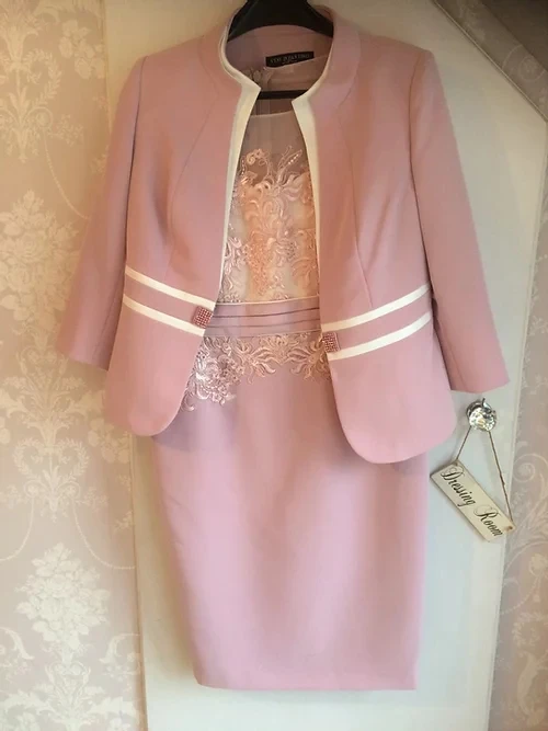 Ателье изготовление под заказ розового цвета кружевное платье для матери невесты платье торжественное платье мамы наряд для невесты торже...