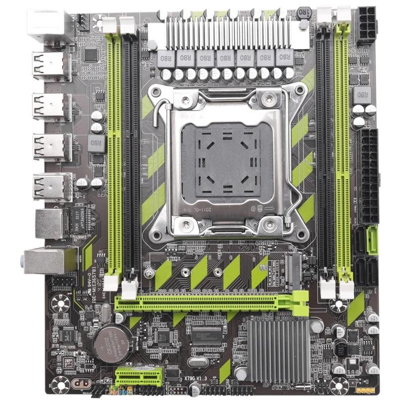 NEW-X79 материнская плата LGA 2011 4 x DDR3 двухканальная память 64 ГБ SATA 3 0 PCI-E 8 USB для