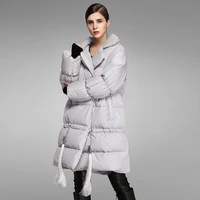 women down coats luxury autumn winter warm fashion 90 white duck jackets female lady long puffer down jacket hooded grey