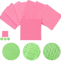 sweater fabric knitting texture bark bricks fondant cake biscuits embossed pad decorating lace mat tool silicone mold