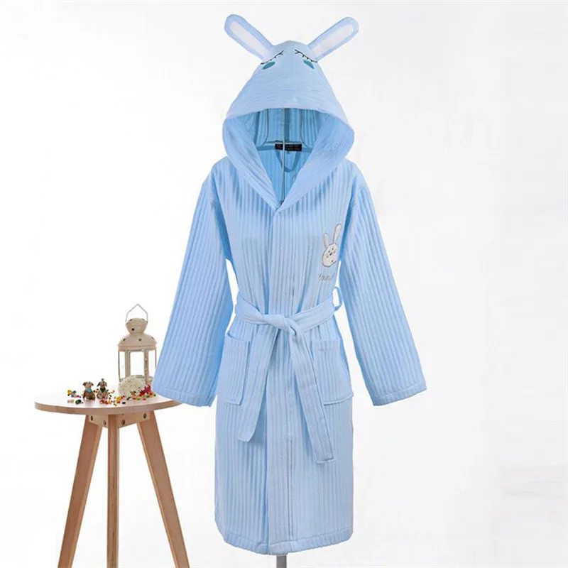 Детские халаты с капюшоном 100% хлопок ночная рубашка халат для сна мальчиков и