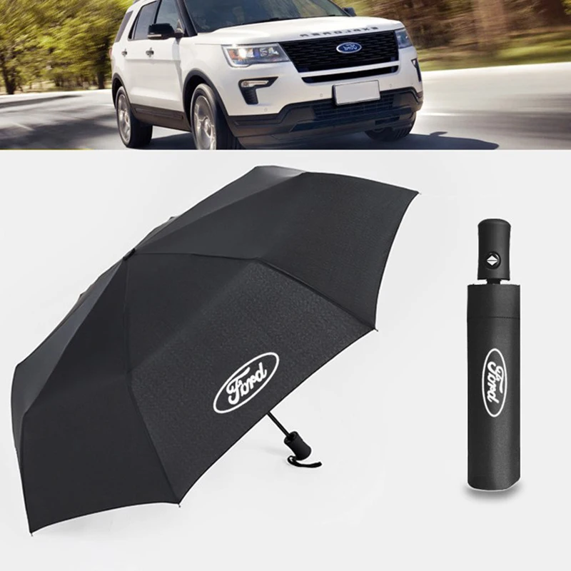 YADA Черный Ford& VOLVO& логотип Kia Автоматический Зонт От Дождя Складной Зонтик, УФ защита автомобиля для женщин и мужчин ветрозащитные зонты для мужчин YS701