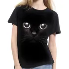 Модная рубашка 3DT для мужчин и женщин, свободная и дышащая XXS-6XL в стиле оп, в стиле Харадзюку, с 3D принтом очень милого кота, 2021
