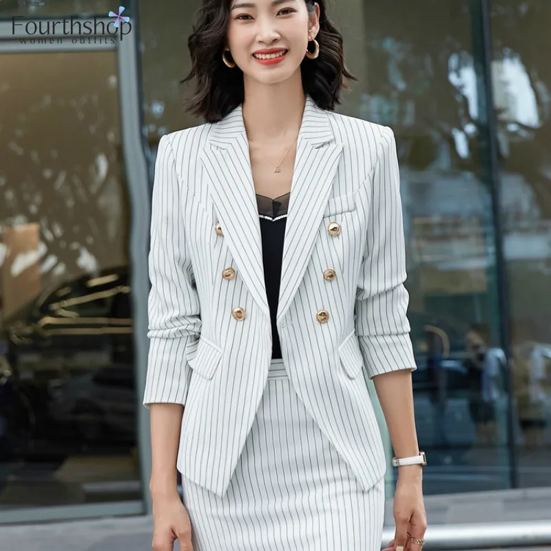 Женский деловой костюм из блейзера и штанов офисный комплект 2 предметов в