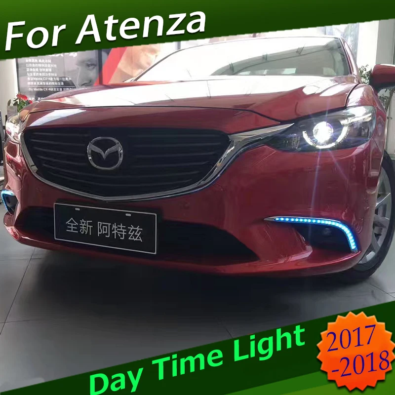 Для Mazda 6 Mazda6 Atenza 2016 2017 2018 светодиодный DRL Дневной светильник вождения день фары