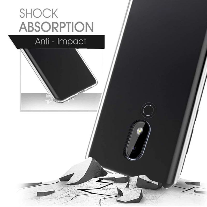 2019 Прозрачные Мягкие силиконовые ТПУ чехлы для Nokia 3 2 3V задняя крышка телефона