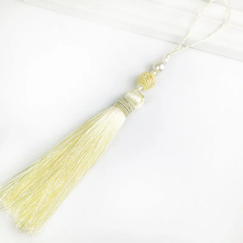 Новый список 25 см полиэфирная кисточка жемчужная Висячие уши шелковая швейная