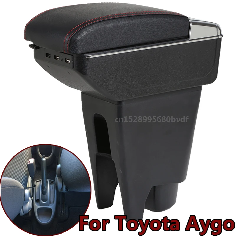 

For Toyota Aygo BJ/Peugeot 107/Citroen C1/BYD F0 armrest box central Store content box products interior Storage car-styling