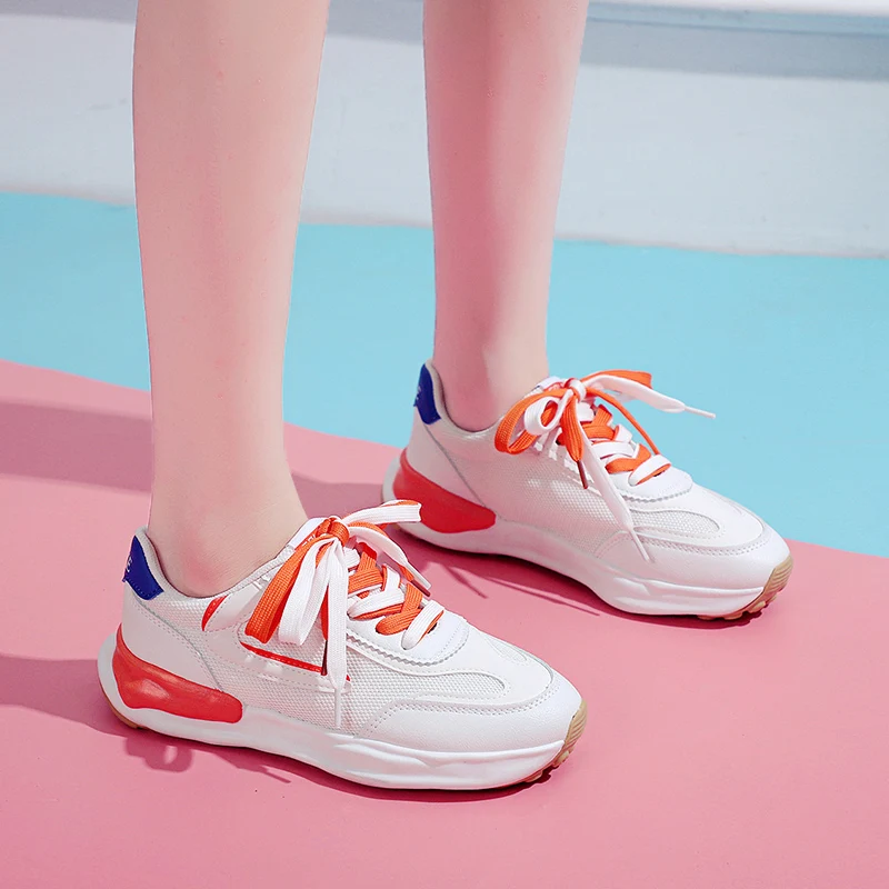 

Women Sneakers Autumn Fashion running Shoes Woman Comfortable Breathable Flats Female Platform Sneakers Chaussure Femme size40