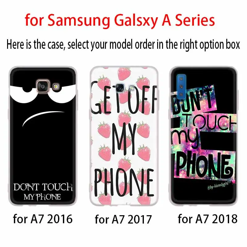 Не трогай мой чехол для телефона Samsung Galaxy A10 A11 A20E A31 A40 A41 A40S A10S A51 A3 A5 A7 A8 Plus 2016 A207 A2018 CORE Soft on.