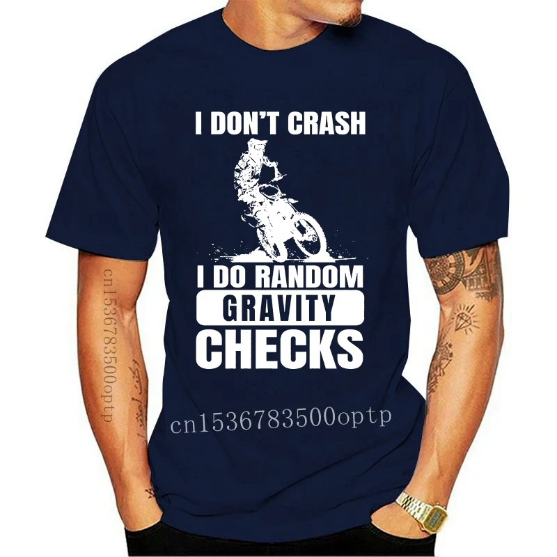 

Новая модная мужская футболка, бесплатная доставка, забавная Байкерская футболка для мотокросса; Я не аварийно. .. Летняя футболка